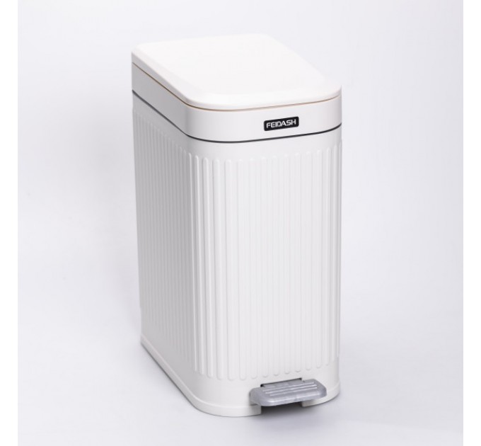 Мусорное ведро с педалью 23*15*32 см, белый