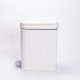 Мусорное ведро с педалью 23*15*32 см, белый