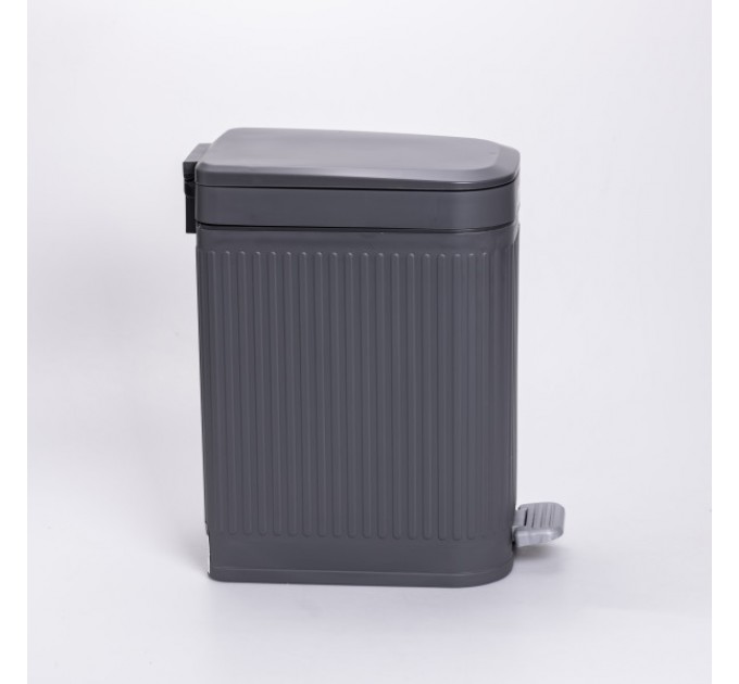 Мусорное ведро с педалью 23*15*32 см, серый