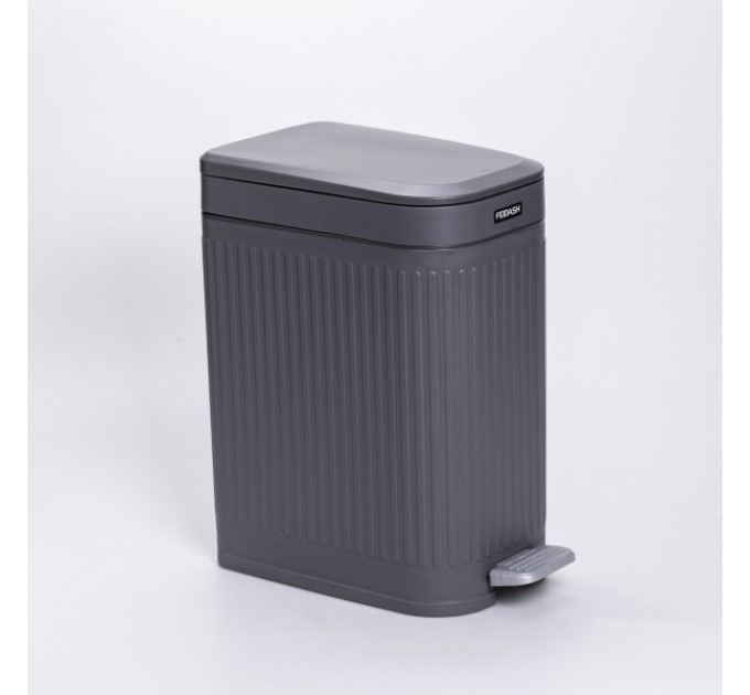 Мусорное ведро с педалью 23*15*32 см, серый