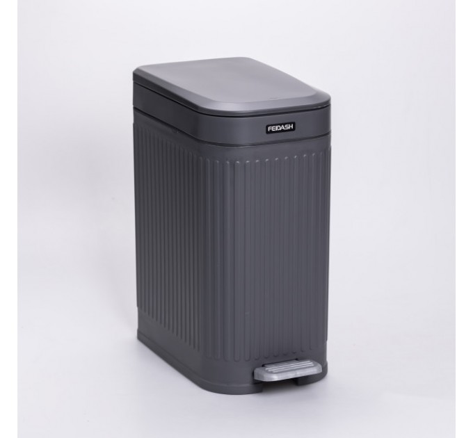 Мусорное ведро с педалью 23*15*32 см, серый