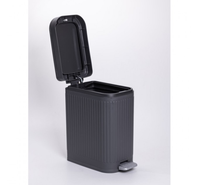 Мусорное ведро с педалью 23*15*32 см, серый