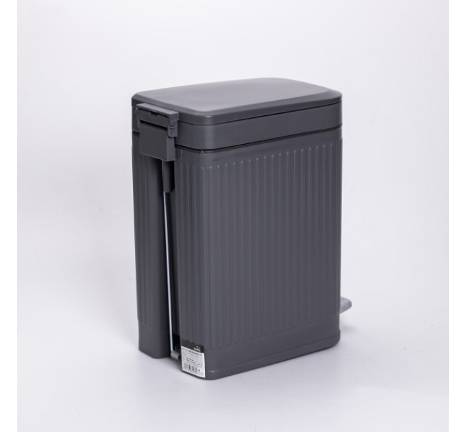 Мусорное ведро с педалью 23*15*32 см, серый