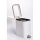 Мусорное ведро с педалью 23*15*32 см, белый
