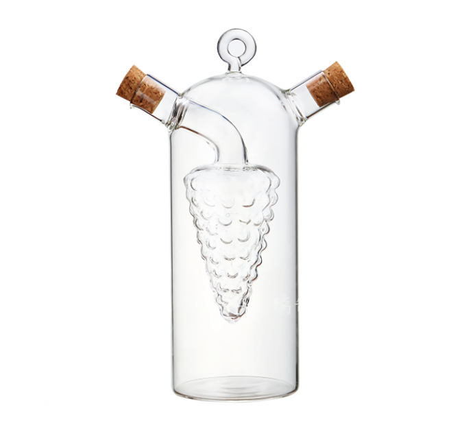 Пляшка для олії та оцту подвійна Grape 80/300 мл скляна