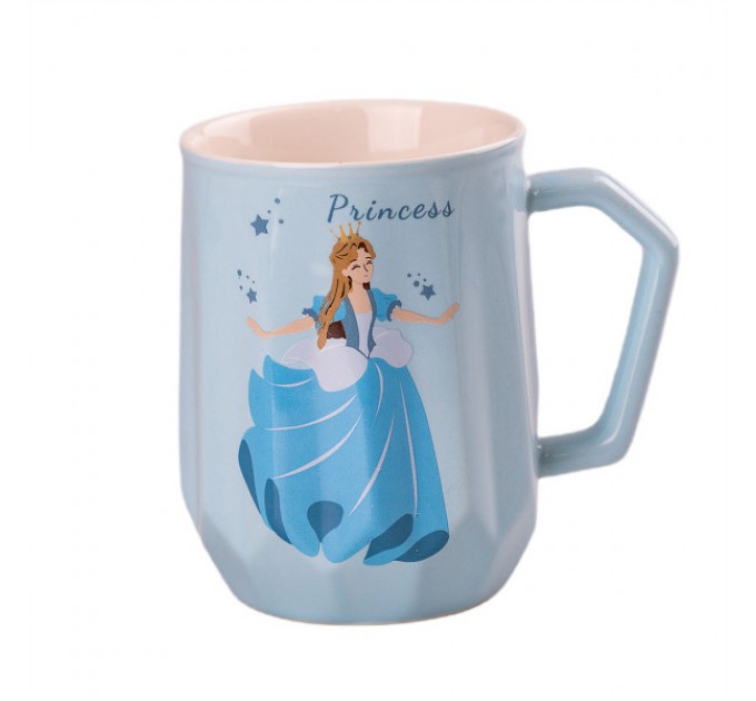 Чашка керамічна 450 мл Принцеса Дісней, блакитний