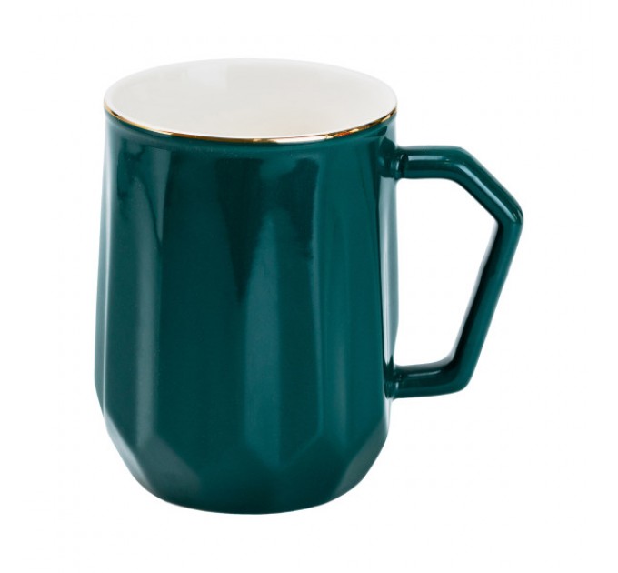 Чашка керамічна Fine Ceramics 400 мл, зелений