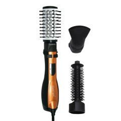 Фен-стайлер для волосся Gemei GM-4828 з трьома насадками, помаранчевий