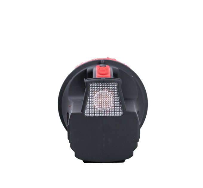 Акумуляторний ліхтар 15 Вт світлодіодний, чорний з червоний