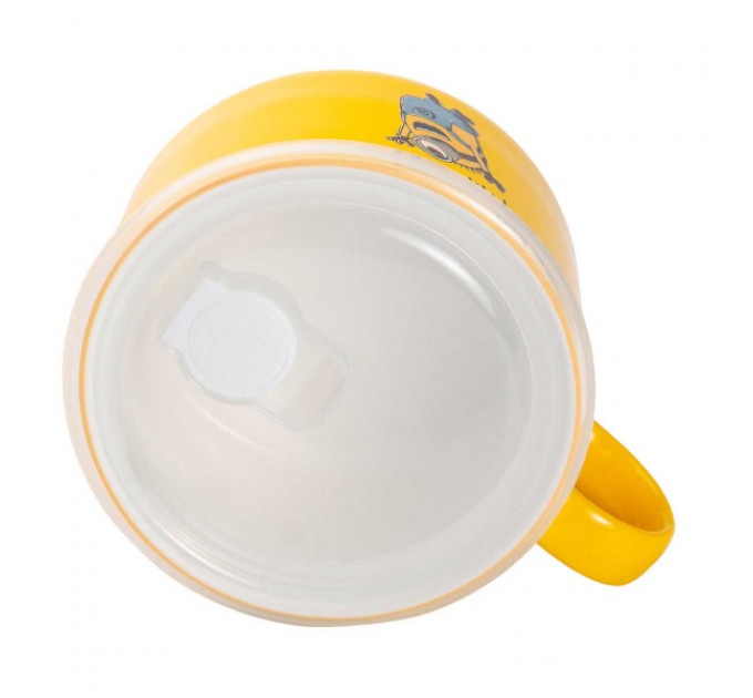 Миска для локшини порцелянова 900 мл You be good з герметичною кришкою