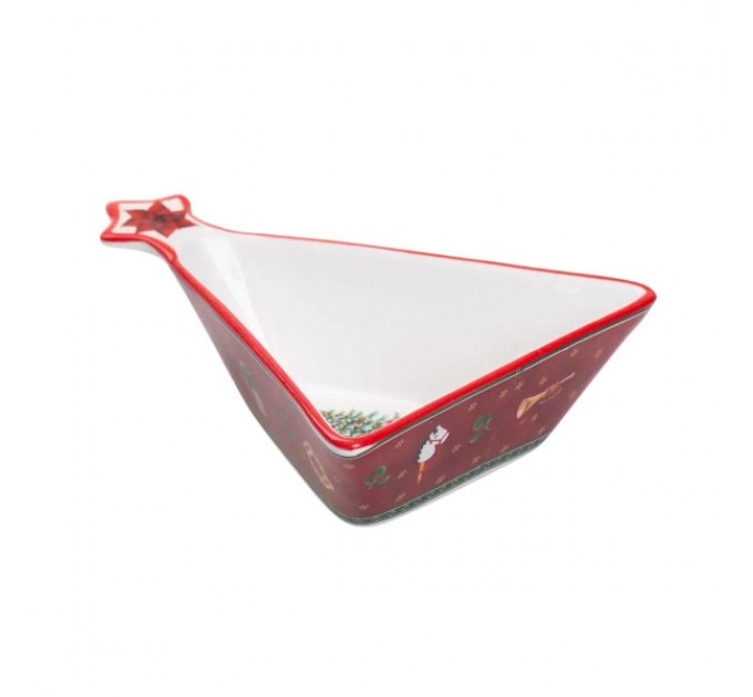 Піала для десертів та закусок Christmas порцелянова 15*12*4 см