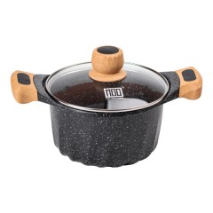 Каструля алюмінієва MGC з антипригарним покриттям 3 л, чорний