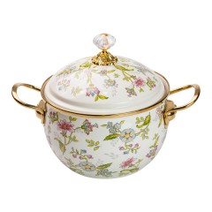 Каструля емальована 3 л у вінтажному стилі Каструля емальована 3 л у вінтажному стилі