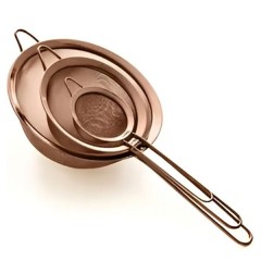 Набір ситечок 3 штуки 8/14/20 см, бронза