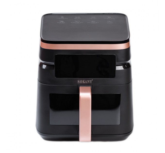 Аерогриль-фритюрниця SOKANY SK-10033 на 7 л з таймером та терморегулятором, чорний