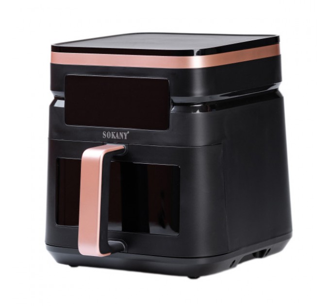 Аерогриль-фритюрниця SOKANY SK-10033 на 7 л з таймером та терморегулятором, чорний