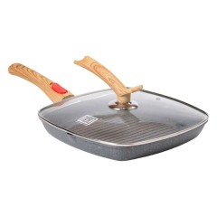 Сковорода-гриль MGC 28 см з антипригарним покриттям та знімною ручкою, сірий Сковорода-гриль MGC 28 см з антипригарним покриттям та знімною ручкою, сірий