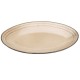 Тарілка сервірувальна керамічна 27,5 см у стилі ретро, бежевий