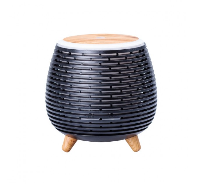 Зволожувач повітря аромадифузор з підсвічуванням 140 мл, чорний