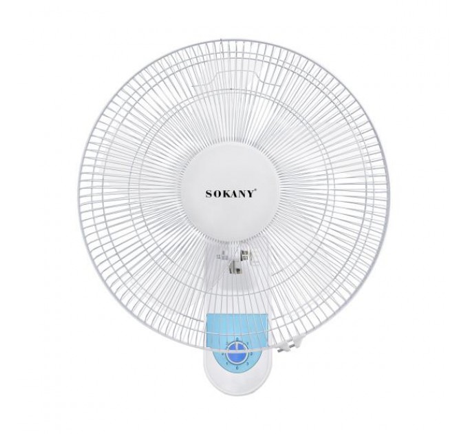 Вентилятор настінний SOKANY SK-19008 3 швидкості 5 лопатей