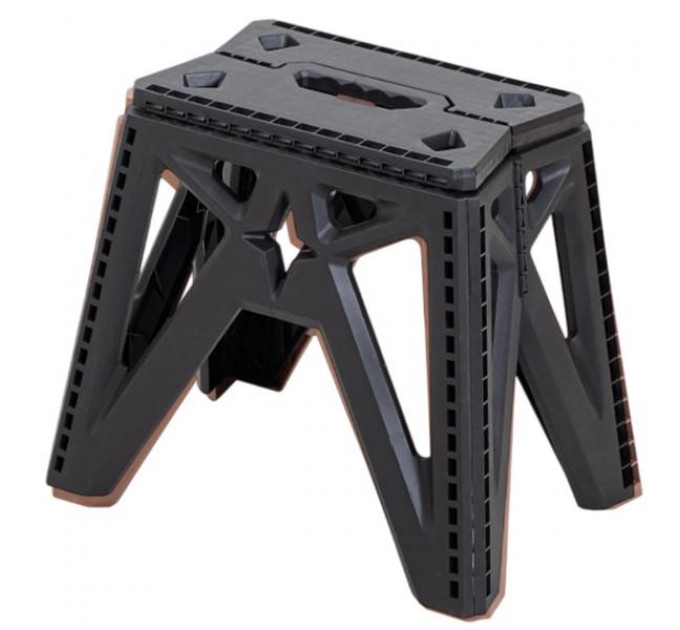 Табурет складаний пластиковий 29,5*19,5 см, чорний Табурет складаний пластиковий 29,5*19,5 см, чорний