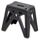 Табурет складаний пластиковий 29,5*19,5 см, чорний