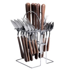 Набір столових приборів 24 предмети на 6 персон, срібло