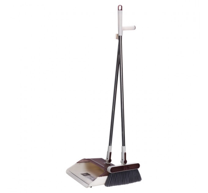 Набір для прибирання віник+совок 110 см, коричневий