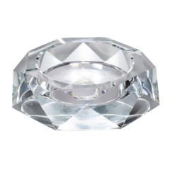 Попільничка скляна Crystal Glass кругла, прозорий