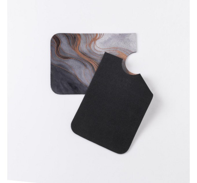 Килимок під змішувач вологовбираючий 37,5*13 см, чорний з сірим