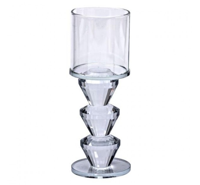 Підсвічник декоративний Flora скляний 16.5 см