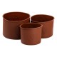 Набір форм для випікання пасок 14,5/12/9,5 см силіконових, коричневий
