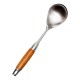 Ложка для рису Generous із нержавіючої сталі з дерев'яною ручкою
