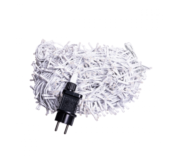 Гирлянда Нитка вулична 1000 LED 100 м біла, жовтий