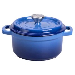 Кокотниця чавунна з емальованим покриттям 2 л, синій Кокотниця чавунна з емальованим покриттям 2 л, синій