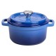 Кокотниця чавунна з емальованим покриттям 2 л, синій