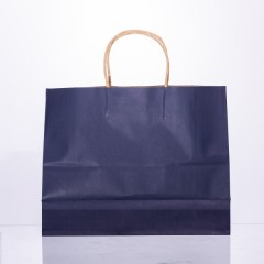 Подарунковий пакет 31*12*25 см крафтовий 12 штук в упаковці, синій