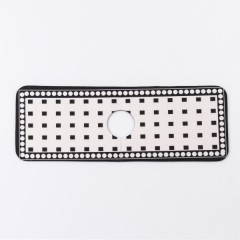 Килимок під змішувач вологовбираючий 37,5*13 см, чорний з білим