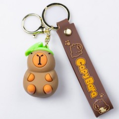 Брелок для ключів Капібара з ящіркою 5*3*4 см