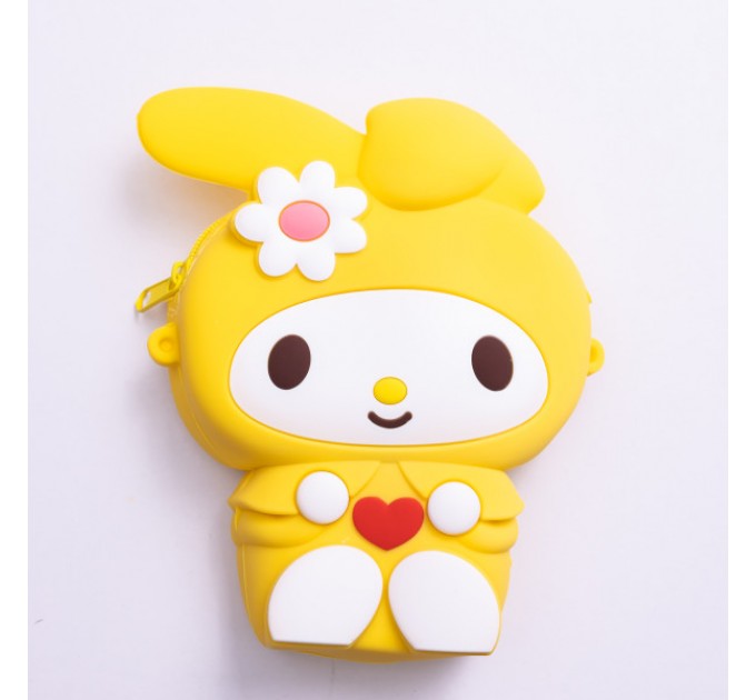 Дитяча сумочка My Melody з pop-it силіконова на блискавці 15*10*3 см, жовтий