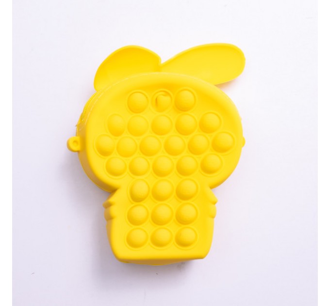 Дитяча сумочка My Melody з pop-it силіконова на блискавці 15*10*3 см, жовтий