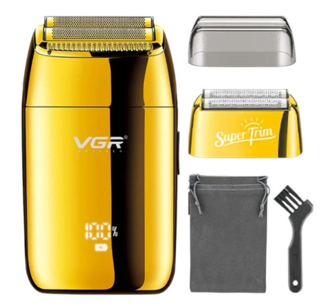 Електробритва-шейвер VGR V-399 для сухого гоління, золотистий