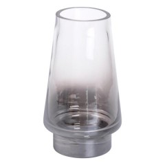 Ваза декоративна у стилі Ар-деко 21 см, прозорий