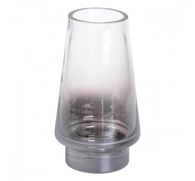 Ваза декоративная в стиле Ар-деко 21 см прозрачный