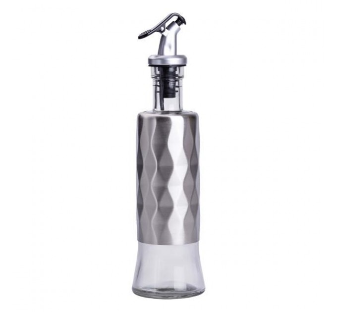 Пляшка для олії з дозатором 300 мл, хром