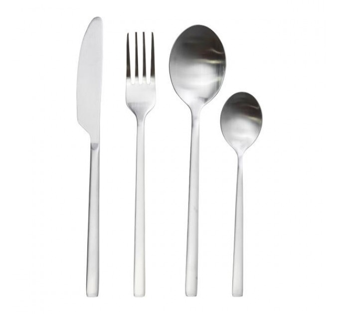 Набор столовых приборов на 6 персон 24 предмета, серебро