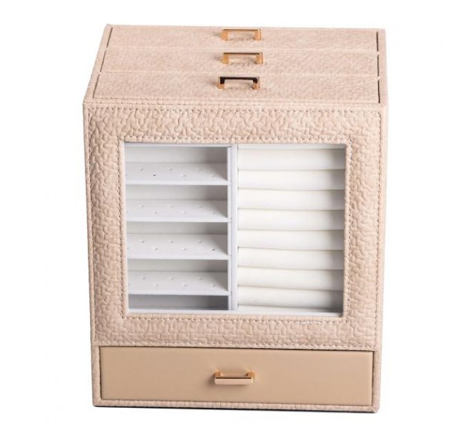 Ящик-комод для украшений 23х20х15 см, бежевый