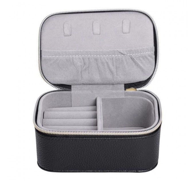 Скринька для прикрас на блискавці 13х9х6 см, чорний