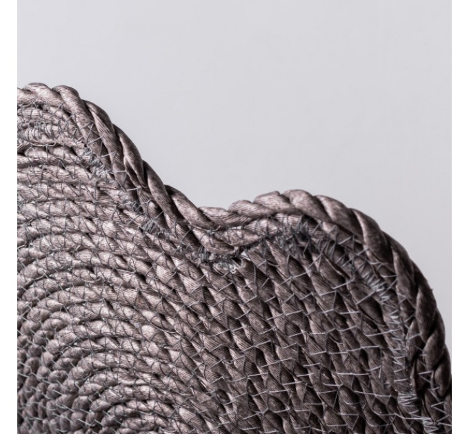 Коврик для сервировки стола Rattan 38 см серый