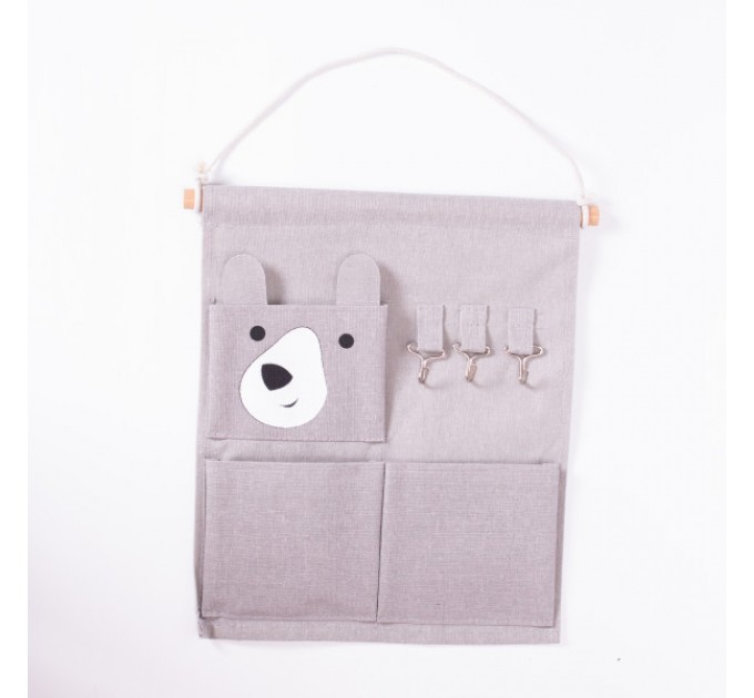 Органайзер панно підвісний на 3 секції 28*33, сірий